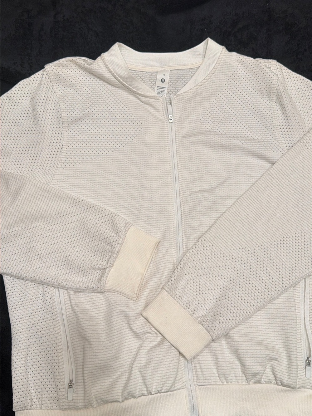 lululemon athletica White Perforated Active Top